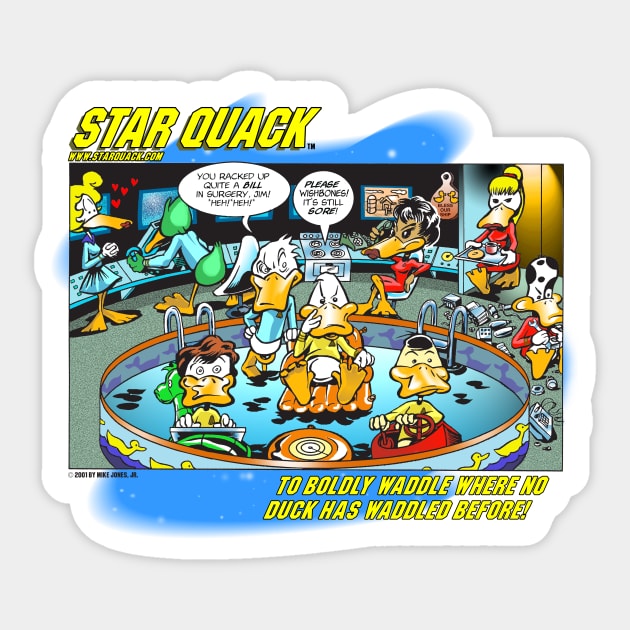 Star Quack Bridge Crew Sticker by Big Hit Comics